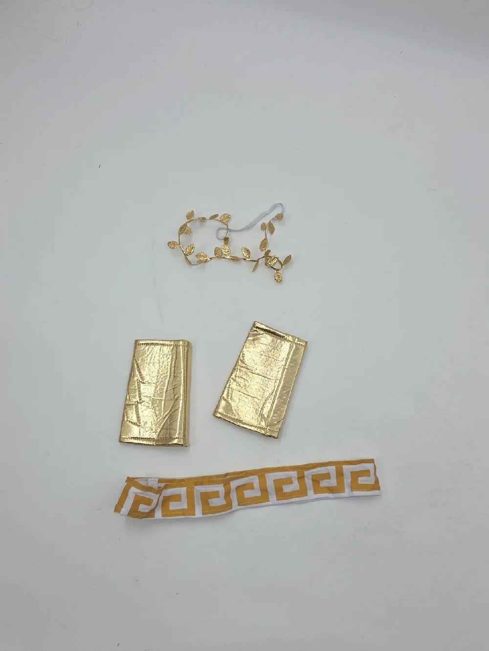 Child Greek Goddess Costume with Gold Trim (Wig Not Inclded)